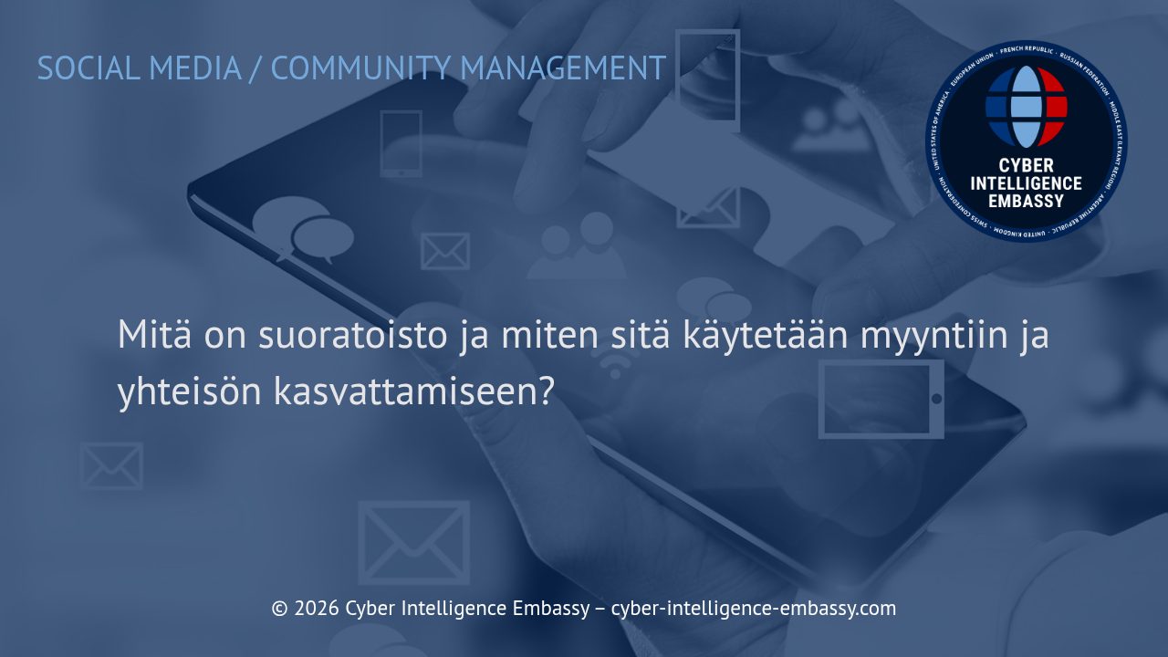 Mitä on suoratoisto ja miten sitä käytetään myyntiin ja yhteisön kasvattamiseen?