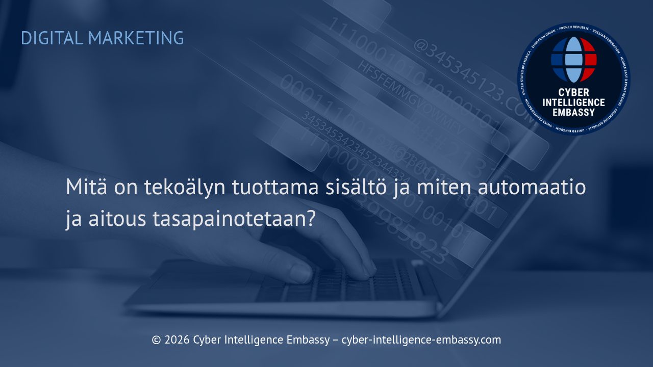 Mitä on tekoälyn tuottama sisältö ja miten automaatio ja aitous tasapainotetaan?