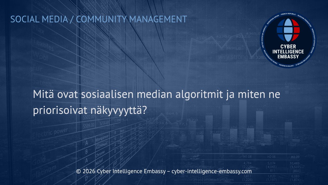 Mitä ovat sosiaalisen median algoritmit ja miten ne priorisoivat näkyvyyttä?