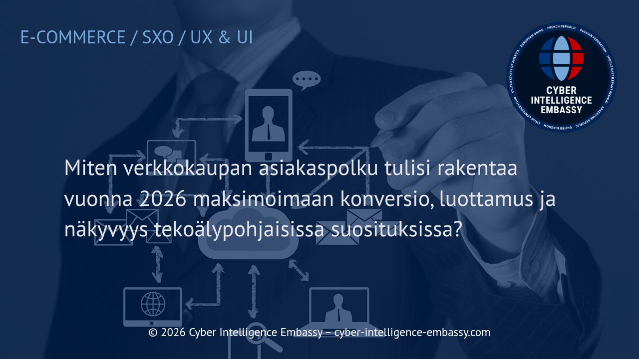 Miten verkkokaupan asiakaspolku tulisi rakentaa vuonna 2026 maksimoimaan konversio, luottamus ja näkyvyys tekoälypohjaisissa suosituksissa?