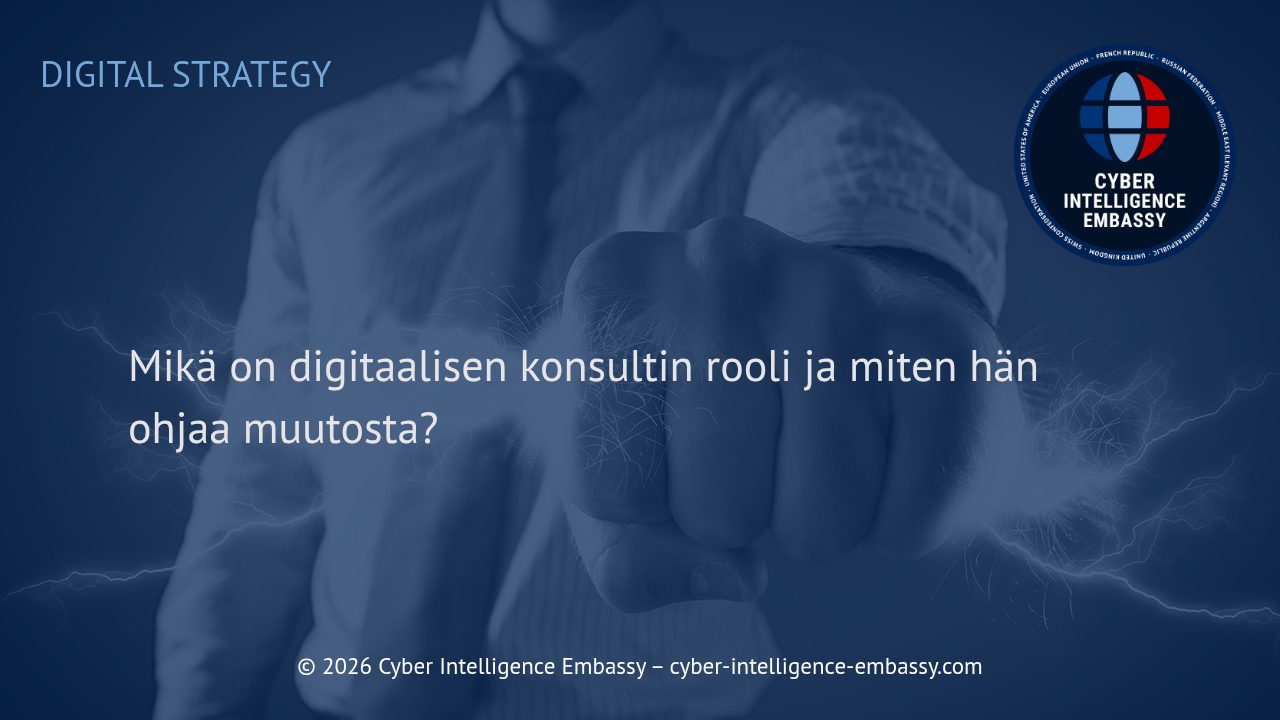 Mikä on digitaalisen konsultin rooli ja miten hän ohjaa muutosta?