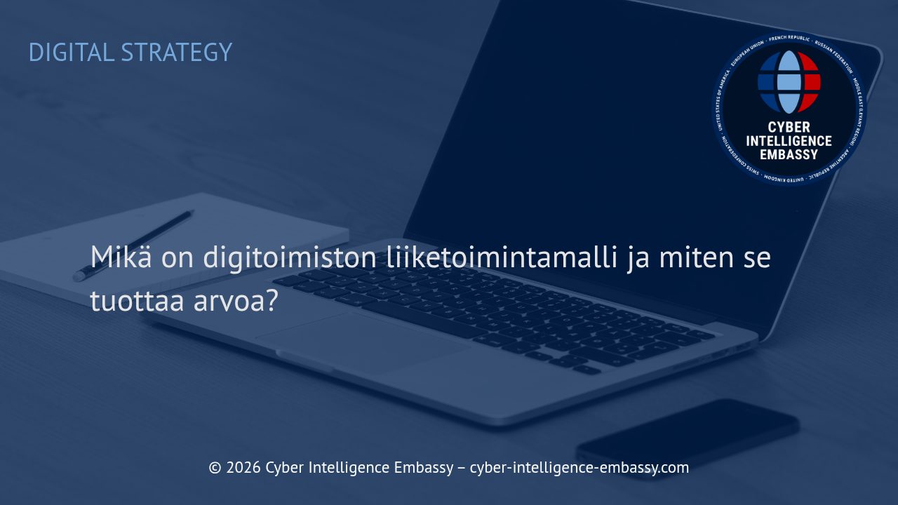 Mikä on digitoimiston liiketoimintamalli ja miten se tuottaa arvoa?