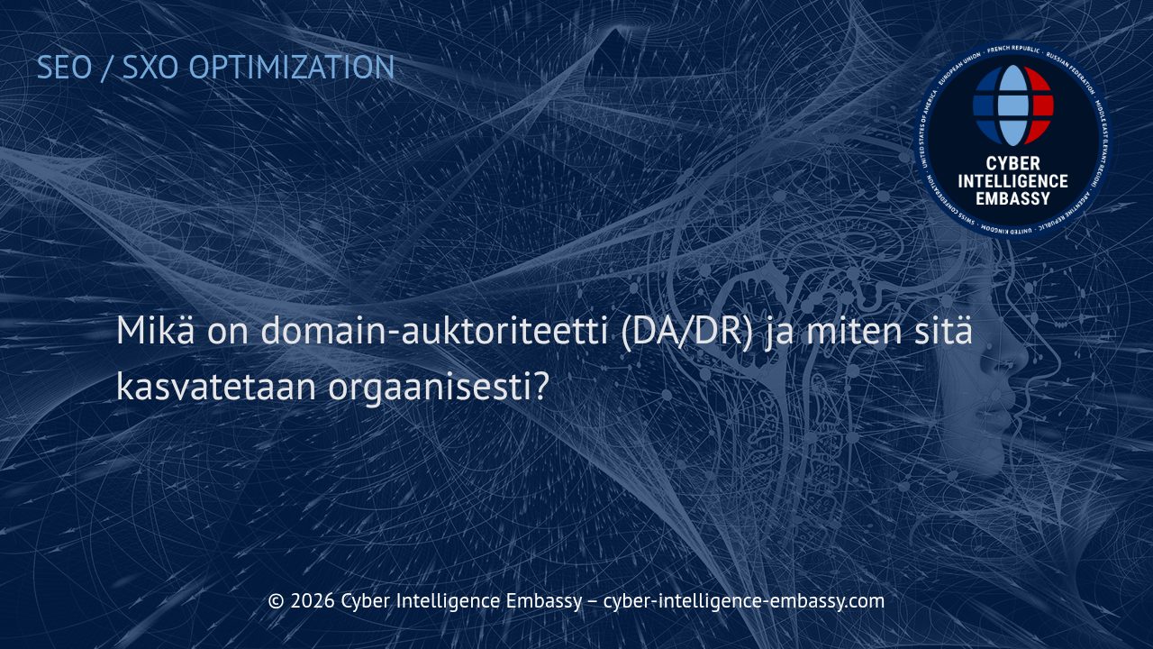 Mikä on domain-auktoriteetti (DA/DR) ja miten sitä kasvatetaan orgaanisesti?