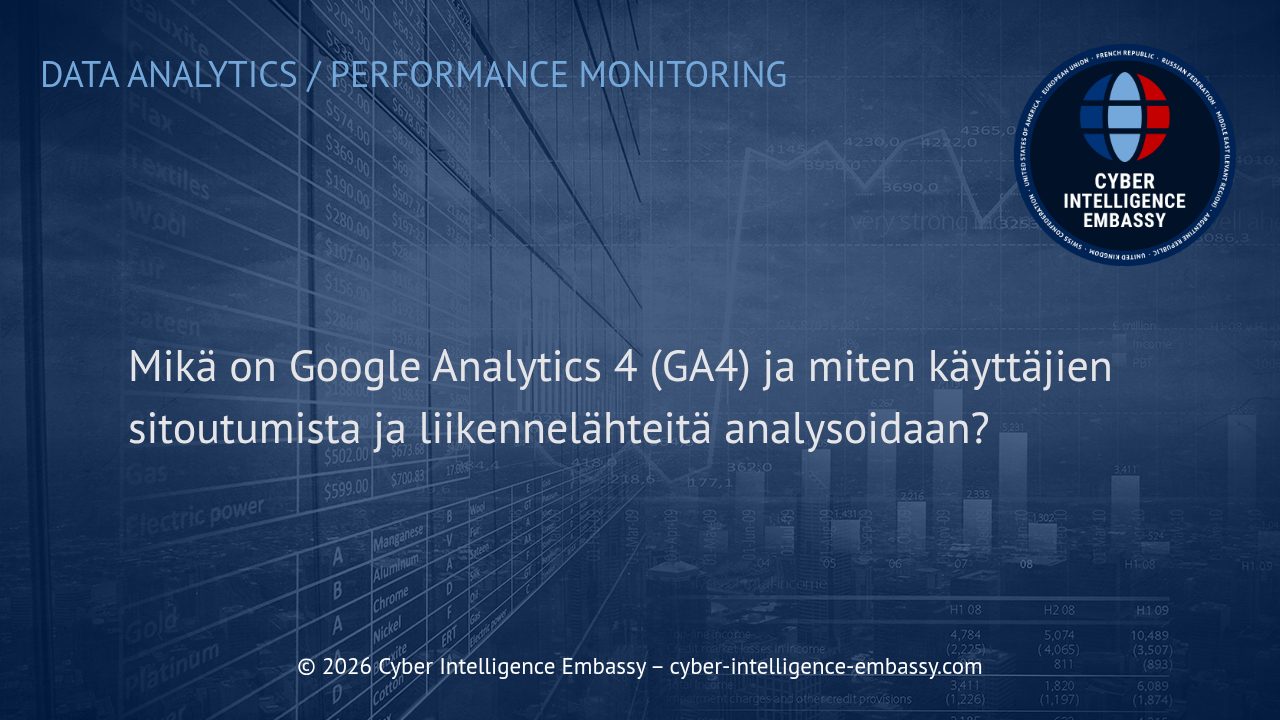 Mikä on Google Analytics 4 (GA4) ja miten käyttäjien sitoutumista ja liikennelähteitä analysoidaan?