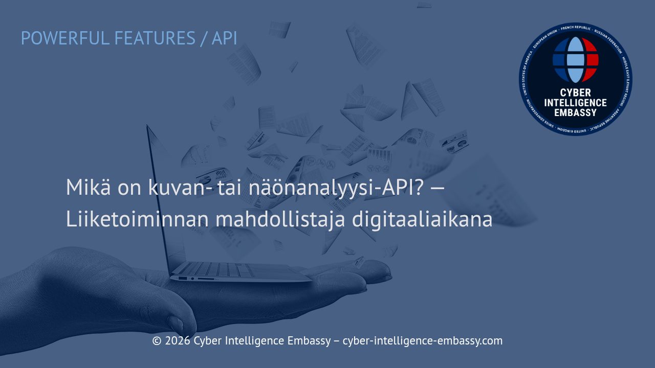 Mikä on kuvan- tai näönanalyysi-API? — Liiketoiminnan mahdollistaja digitaaliaikana