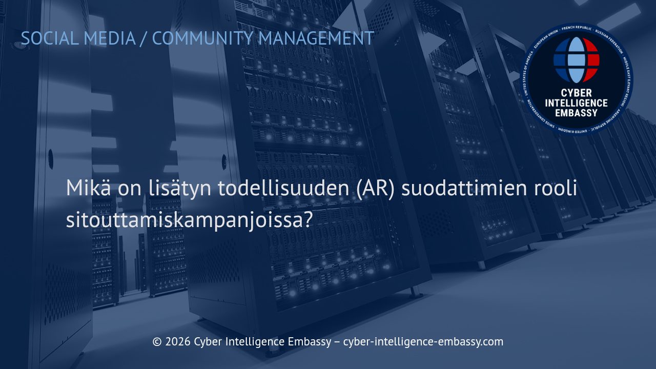 Mikä on lisätyn todellisuuden (AR) suodattimien rooli sitouttamiskampanjoissa?