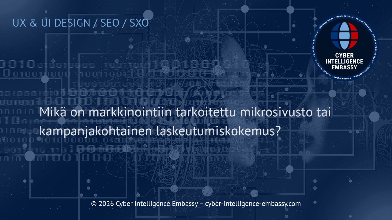 Mikä on markkinointiin tarkoitettu mikrosivusto tai kampanjakohtainen laskeutumiskokemus?