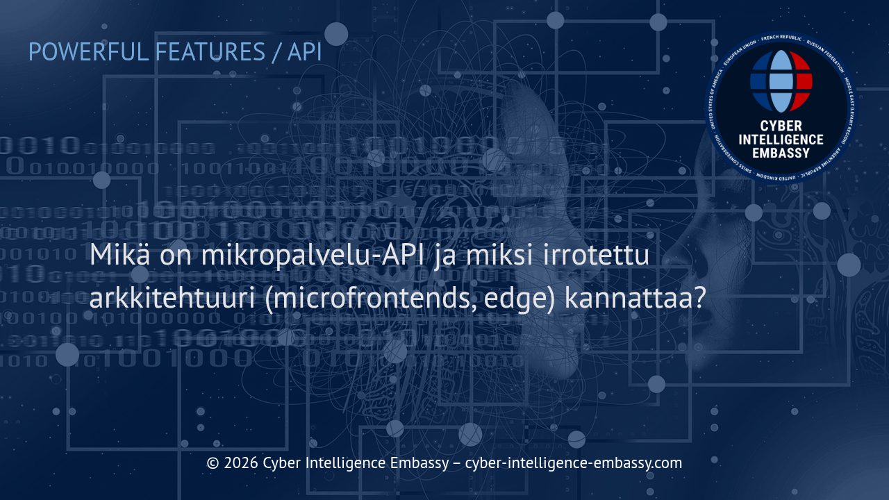 Mikä on mikropalvelu-API ja miksi irrotettu arkkitehtuuri (microfrontends, edge) kannattaa?