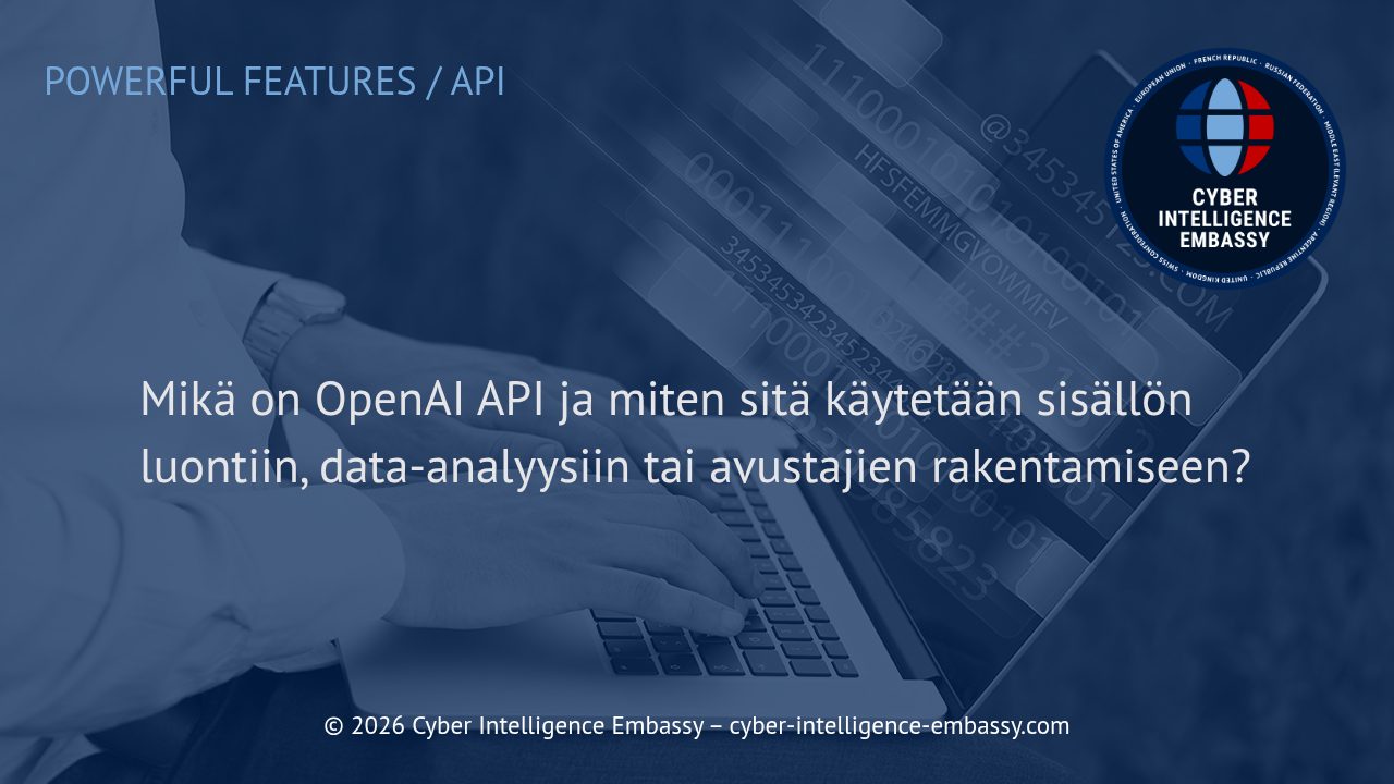 Mikä on OpenAI API ja miten sitä käytetään sisällön luontiin, data-analyysiin tai avustajien rakentamiseen?