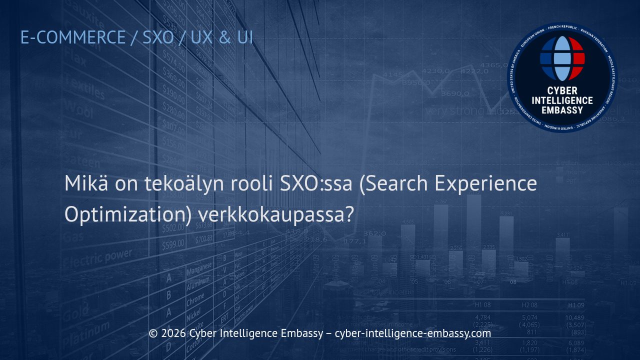 Mikä on tekoälyn rooli SXO:ssa (Search Experience Optimization) verkkokaupassa?