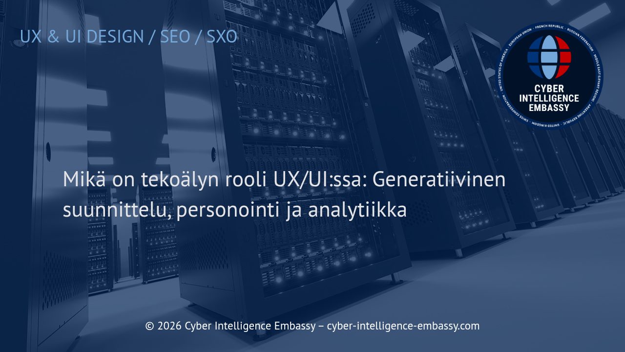Mikä on tekoälyn rooli UX/UI:ssa: Generatiivinen suunnittelu, personointi ja analytiikka