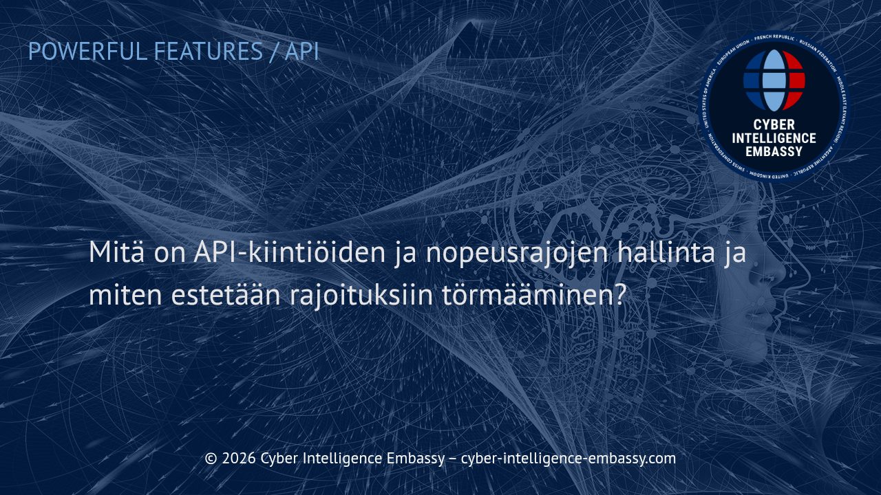 Mitä on API-kiintiöiden ja nopeusrajojen hallinta ja miten estetään rajoituksiin törmääminen?