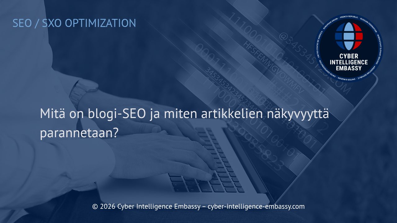 Mitä on blogi-SEO ja miten artikkelien näkyvyyttä parannetaan?