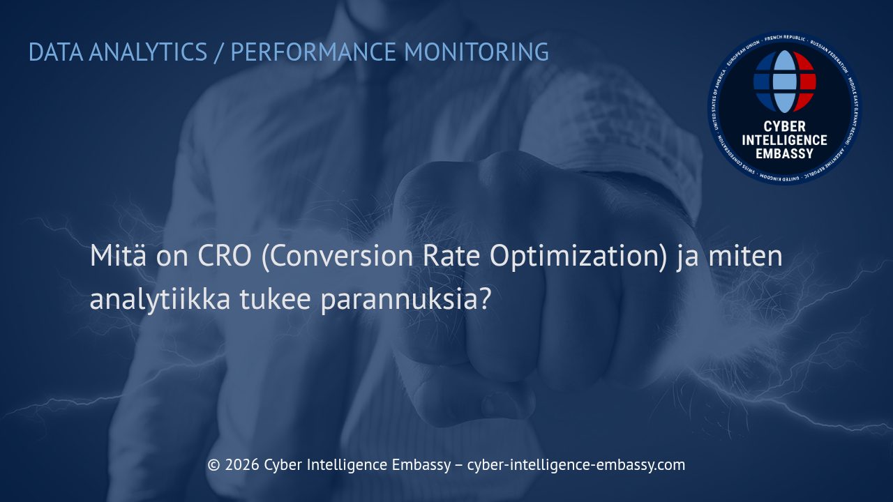 Mitä on CRO (Conversion Rate Optimization) ja miten analytiikka tukee parannuksia?