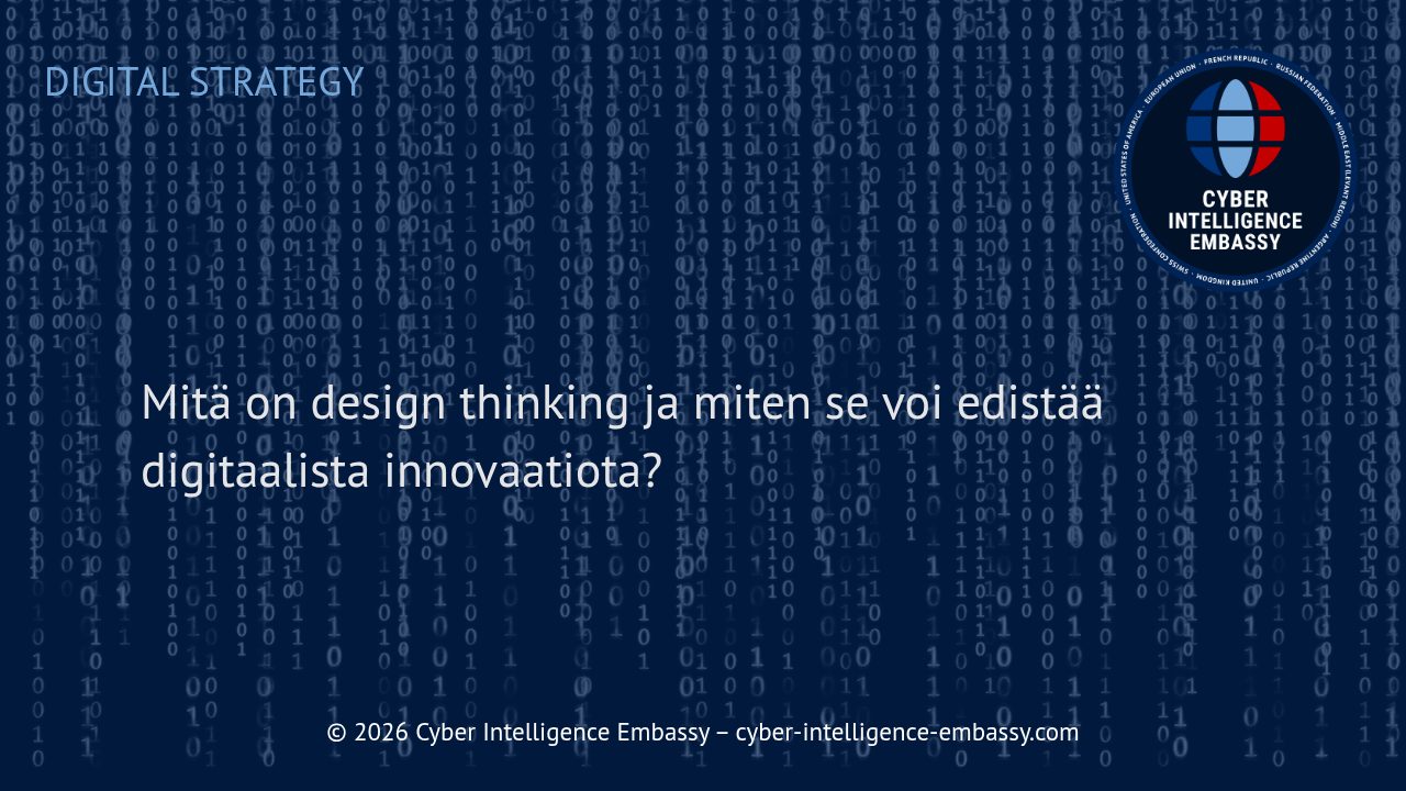 Mitä on design thinking ja miten se voi edistää digitaalista innovaatiota?