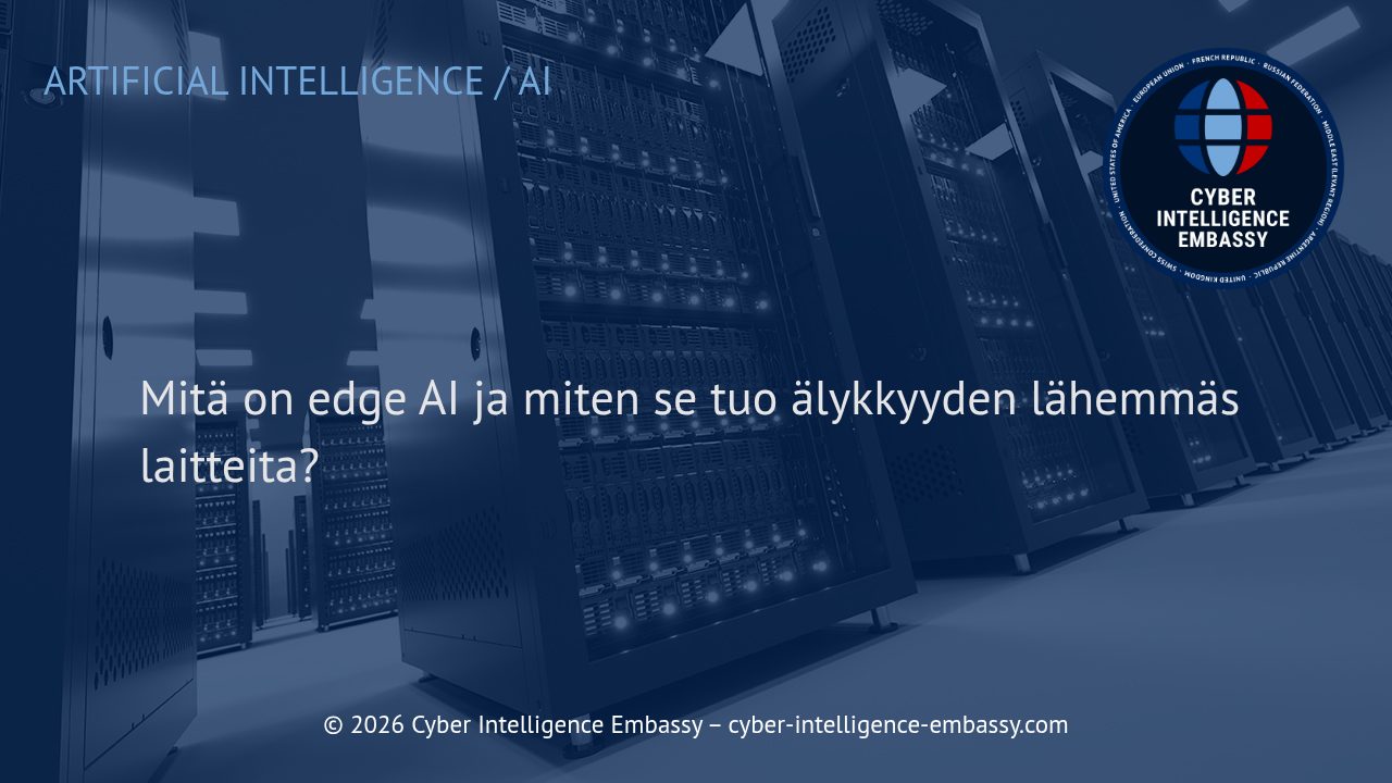 Mitä on edge AI ja miten se tuo älykkyyden lähemmäs laitteita?