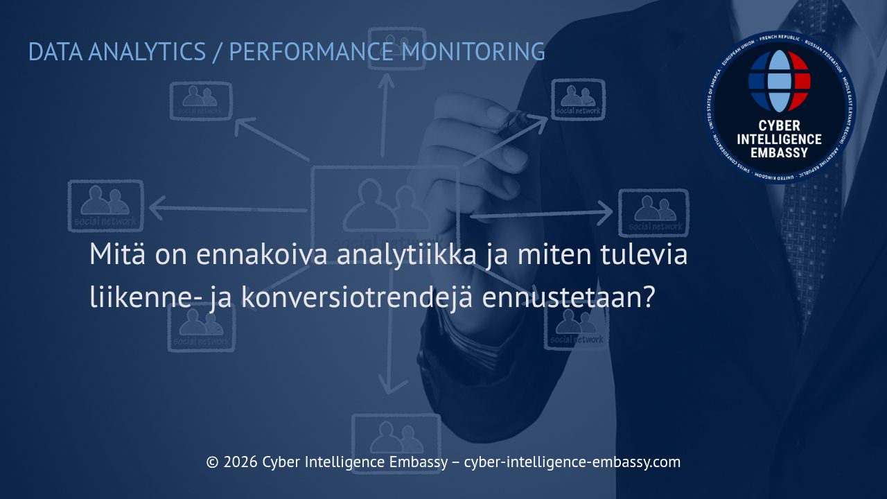 Mitä on ennakoiva analytiikka ja miten tulevia liikenne- ja konversiotrendejä ennustetaan?