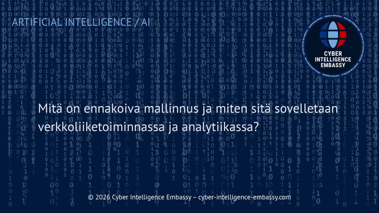 Mitä on ennakoiva mallinnus ja miten sitä sovelletaan verkkoliiketoiminnassa ja analytiikassa?