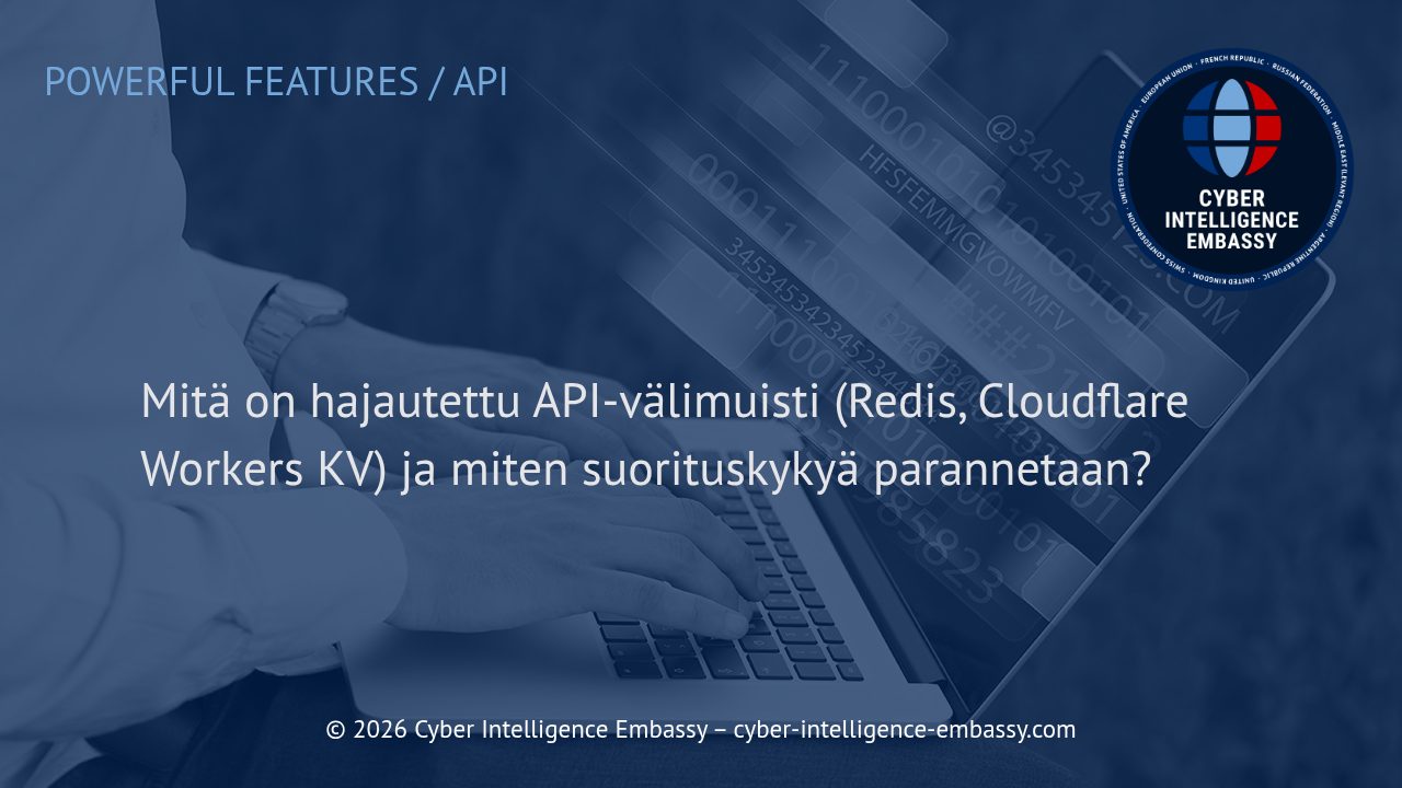Mitä on hajautettu API-välimuisti (Redis, Cloudflare Workers KV) ja miten suorituskykyä parannetaan?