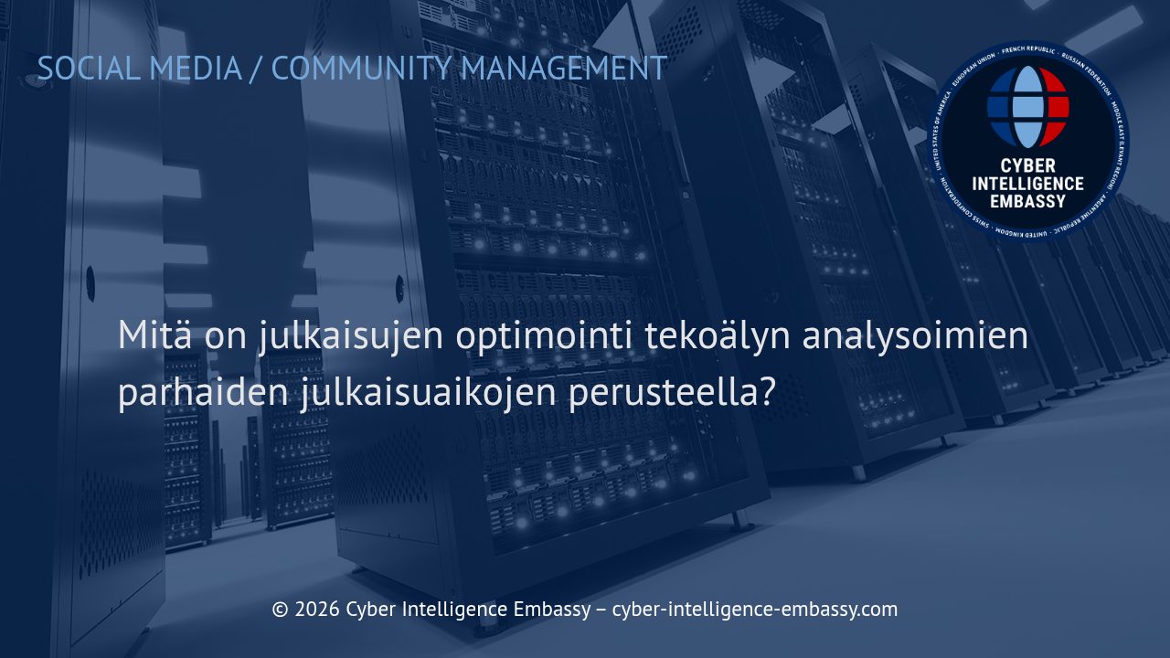 Mitä on julkaisujen optimointi tekoälyn analysoimien parhaiden julkaisuaikojen perusteella?