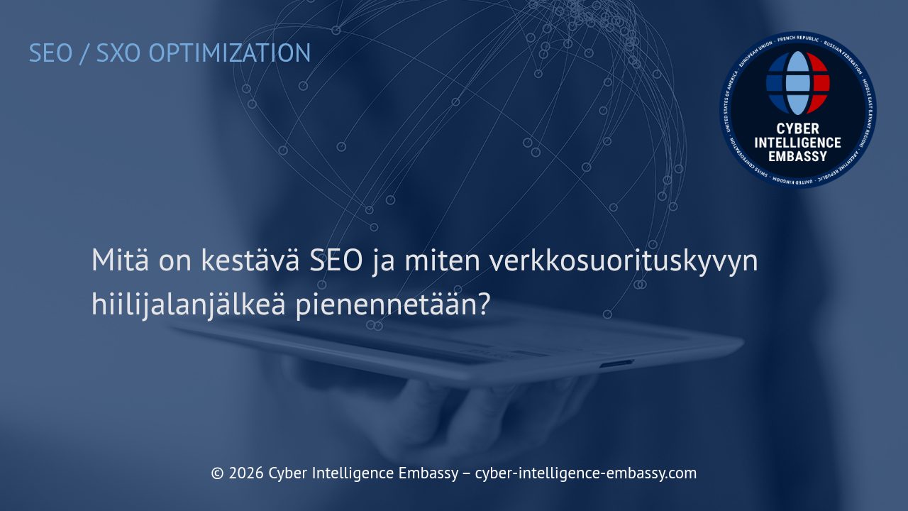 Mitä on kestävä SEO ja miten verkkosuorituskyvyn hiilijalanjälkeä pienennetään?
