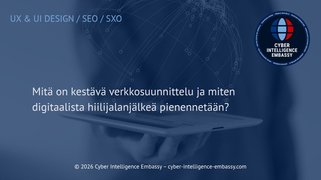 Mitä on kestävä verkkosuunnittelu ja miten digitaalista hiilijalanjälkeä pienennetään?