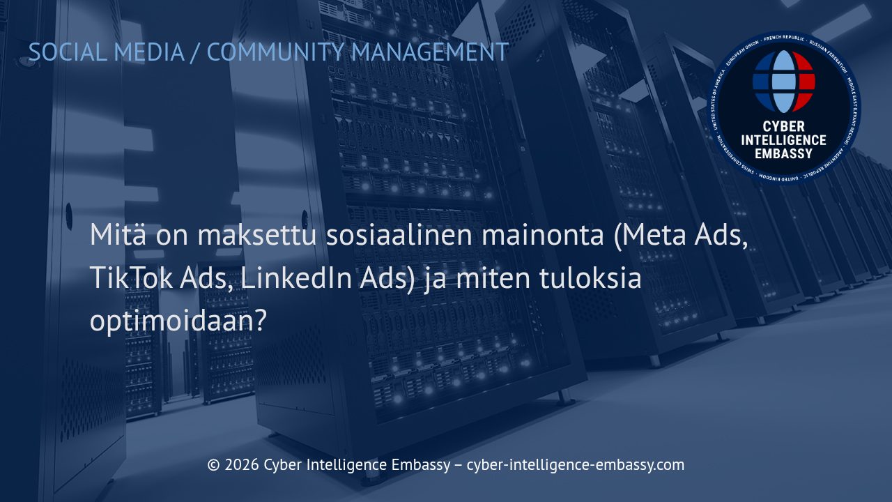 Mitä on maksettu sosiaalinen mainonta (Meta Ads, TikTok Ads, LinkedIn Ads) ja miten tuloksia optimoidaan?