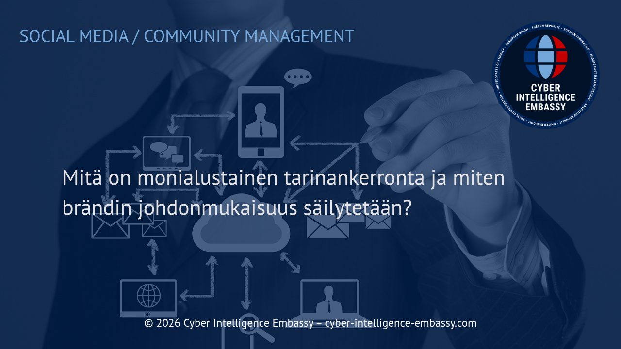 Mitä on monialustainen tarinankerronta ja miten brändin johdonmukaisuus säilytetään?