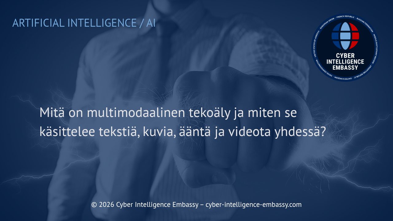 Mitä on multimodaalinen tekoäly ja miten se käsittelee tekstiä, kuvia, ääntä ja videota yhdessä?
