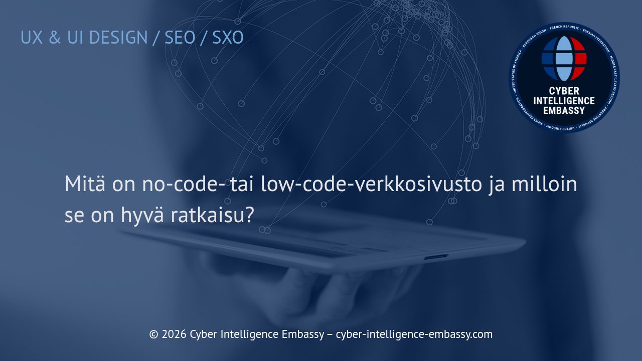 Mitä on no-code- tai low-code-verkkosivusto ja milloin se on hyvä ratkaisu?