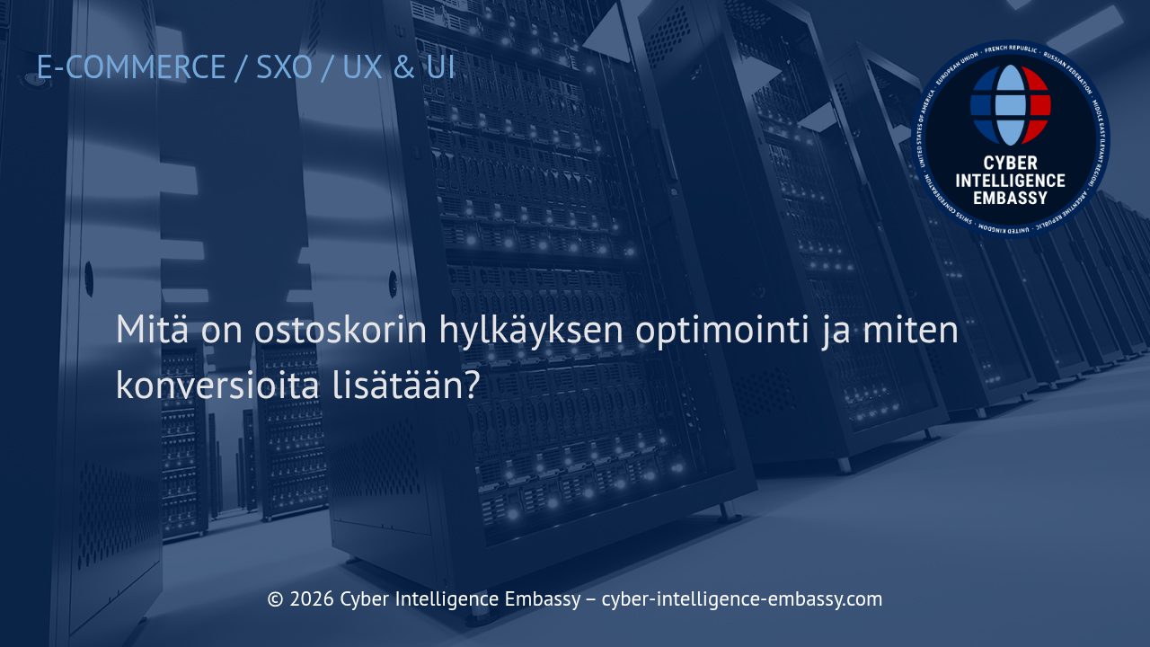 Mitä on ostoskorin hylkäyksen optimointi ja miten konversioita lisätään?