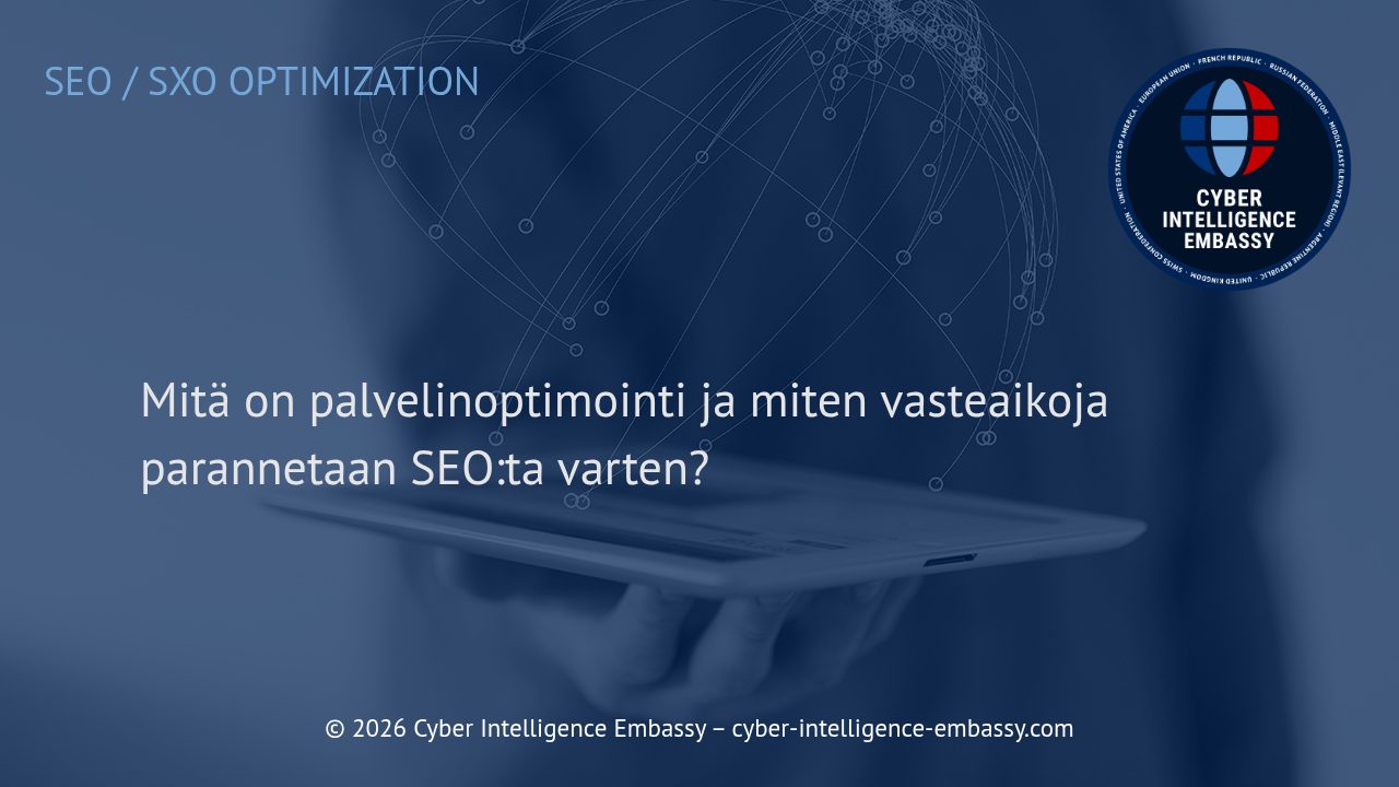 Mitä on palvelinoptimointi ja miten vasteaikoja parannetaan SEO:ta varten?
