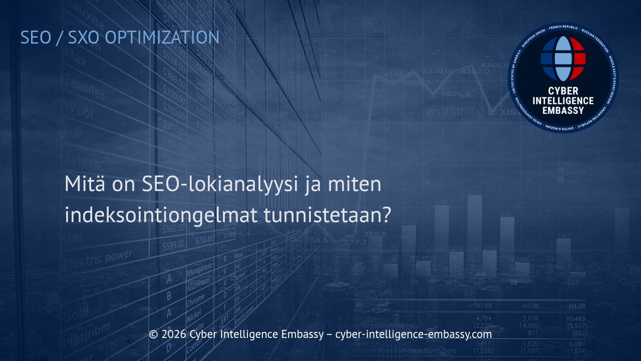 Mitä on SEO-lokianalyysi ja miten indeksointiongelmat tunnistetaan?