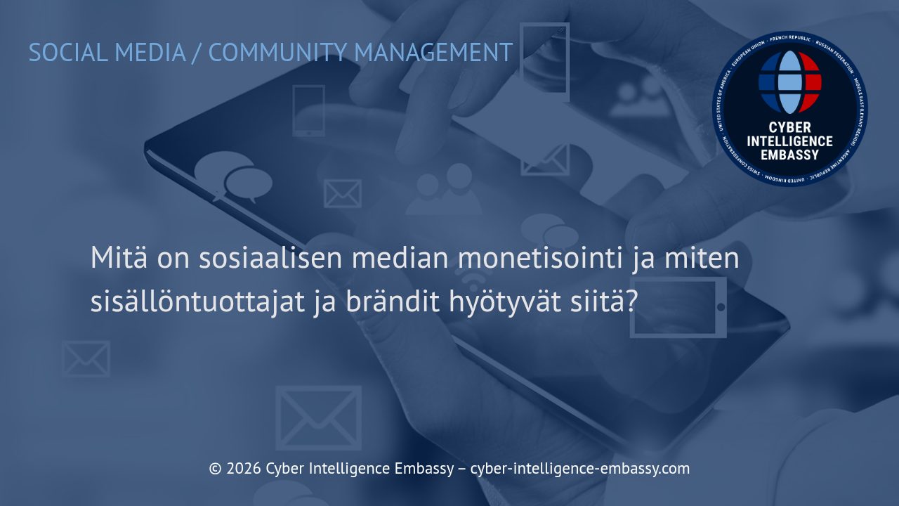 Mitä on sosiaalisen median monetisointi ja miten sisällöntuottajat ja brändit hyötyvät siitä?