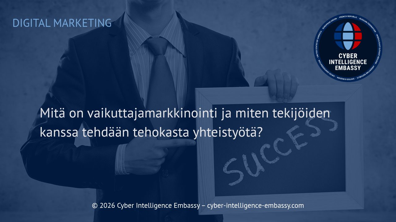 Mitä on vaikuttajamarkkinointi ja miten tekijöiden kanssa tehdään tehokasta yhteistyötä?