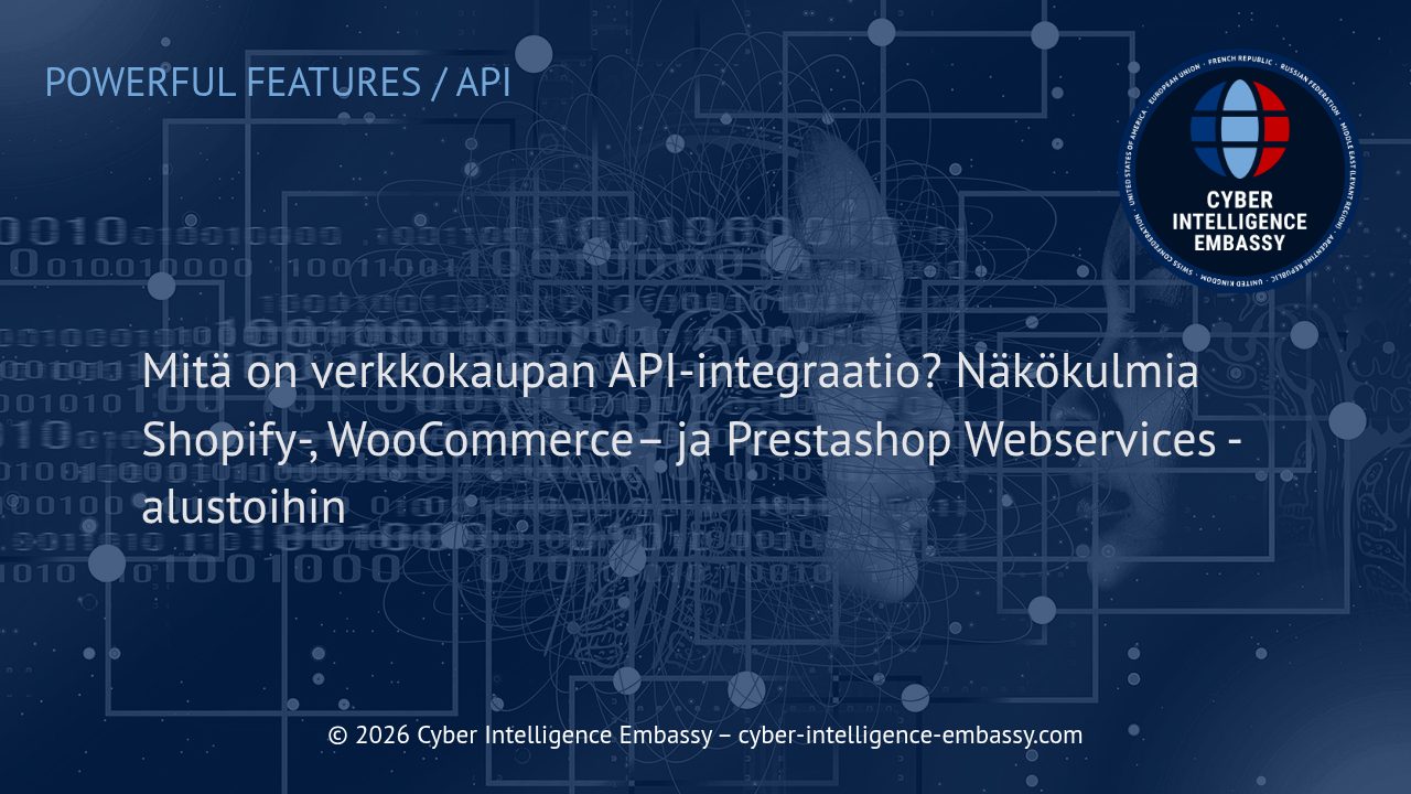 Mitä on verkkokaupan API-integraatio? Näkökulmia Shopify-, WooCommerce– ja Prestashop Webservices -alustoihin