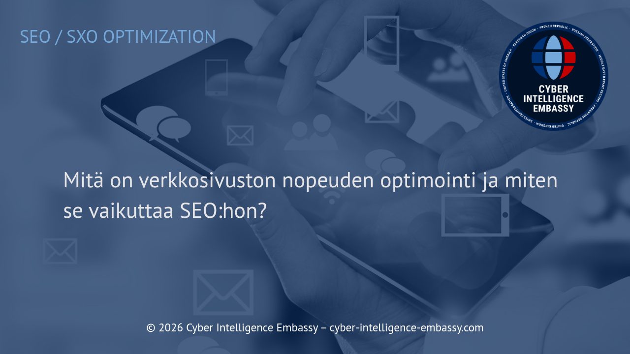 Mitä on verkkosivuston nopeuden optimointi ja miten se vaikuttaa SEO:hon?