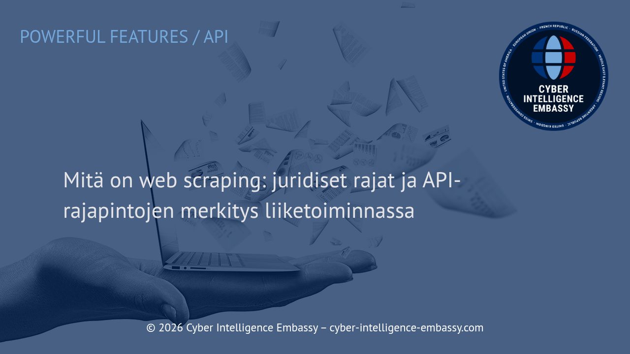 Mitä on web scraping: juridiset rajat ja API-rajapintojen merkitys liiketoiminnassa