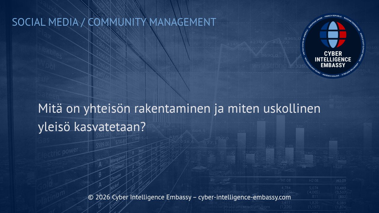 Mitä on yhteisön rakentaminen ja miten uskollinen yleisö kasvatetaan?