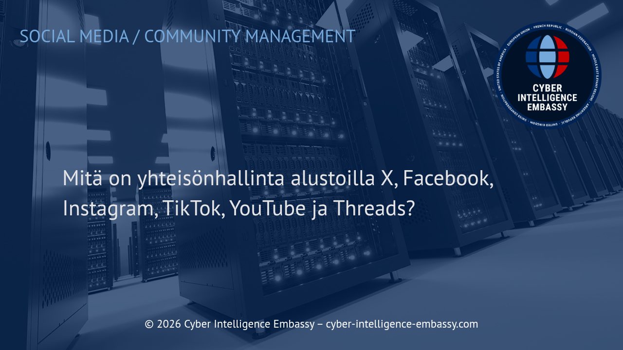 Mitä on yhteisönhallinta alustoilla X, Facebook, Instagram, TikTok, YouTube ja Threads?