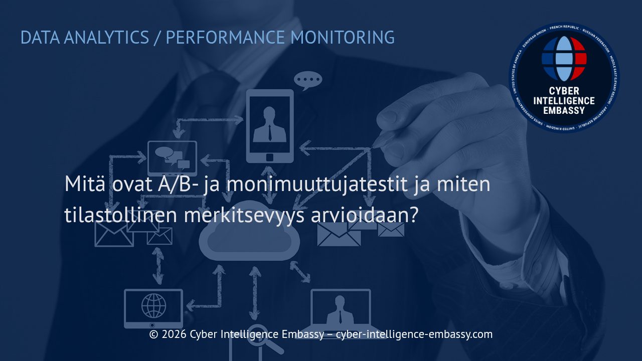 Mitä ovat A/B- ja monimuuttujatestit ja miten tilastollinen merkitsevyys arvioidaan?