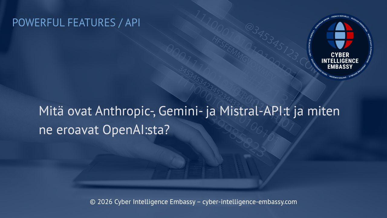 Mitä ovat Anthropic-, Gemini- ja Mistral-API:t ja miten ne eroavat OpenAI:sta?