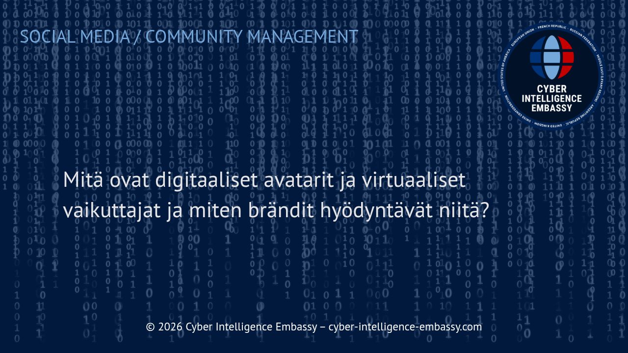 Mitä ovat digitaaliset avatarit ja virtuaaliset vaikuttajat ja miten brändit hyödyntävät niitä?