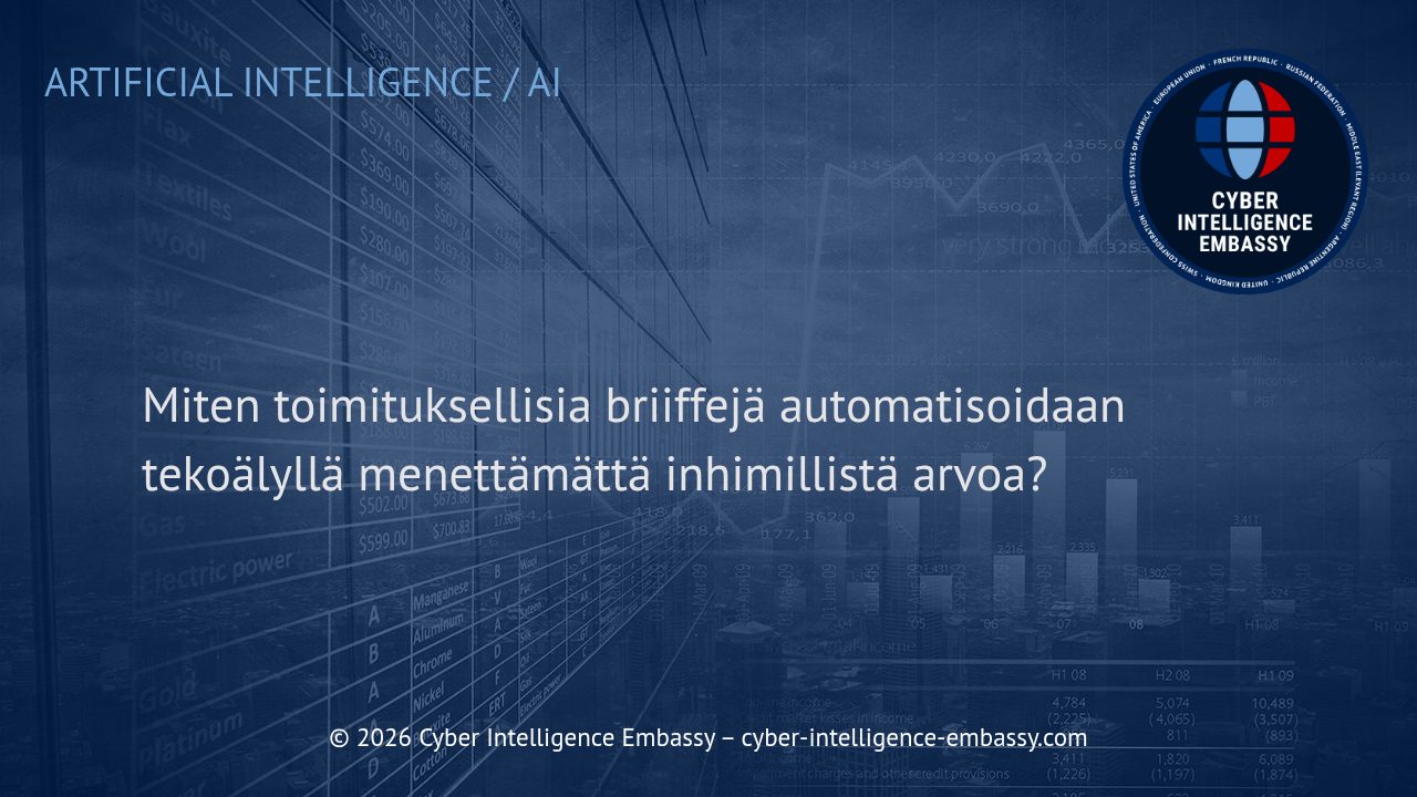 Miten toimituksellisia briiffejä automatisoidaan tekoälyllä menettämättä inhimillistä arvoa?