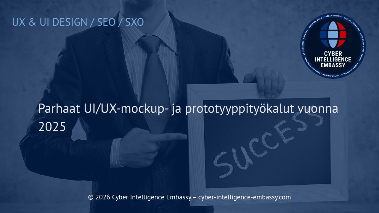 Parhaat UI/UX-mockup- ja prototyyppityökalut vuonna 2025