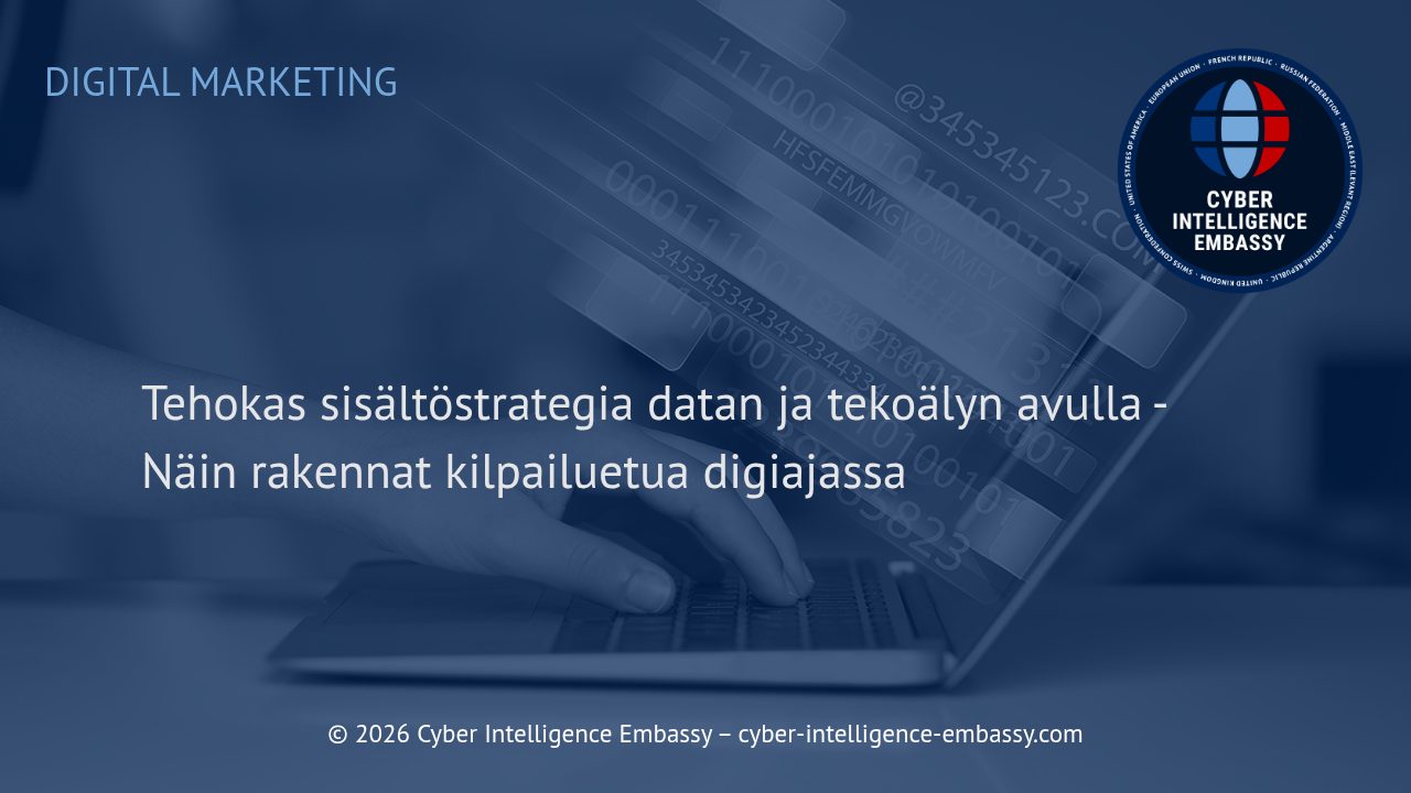 Tehokas sisältöstrategia datan ja tekoälyn avulla - Näin rakennat kilpailuetua digiajassa