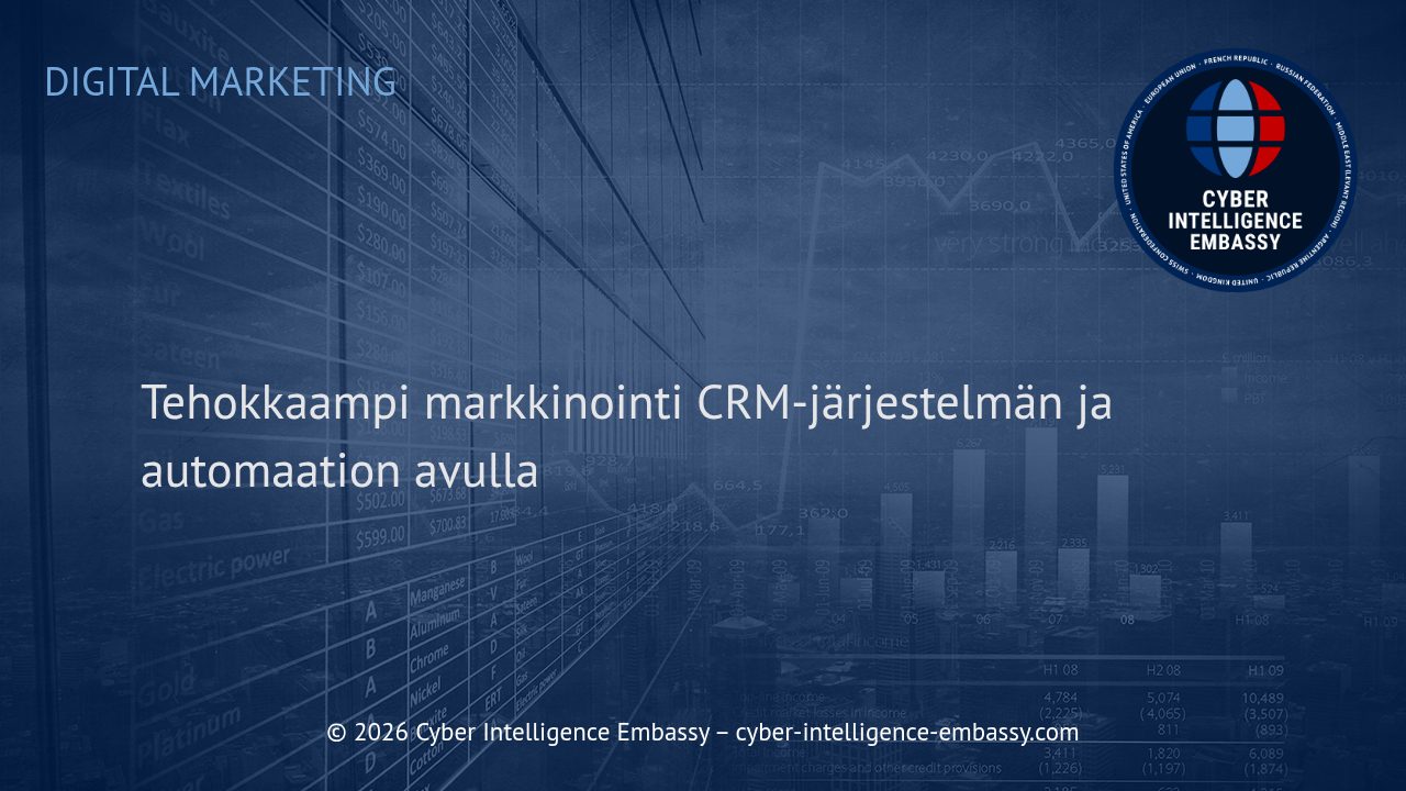Tehokkaampi markkinointi CRM-järjestelmän ja automaation avulla