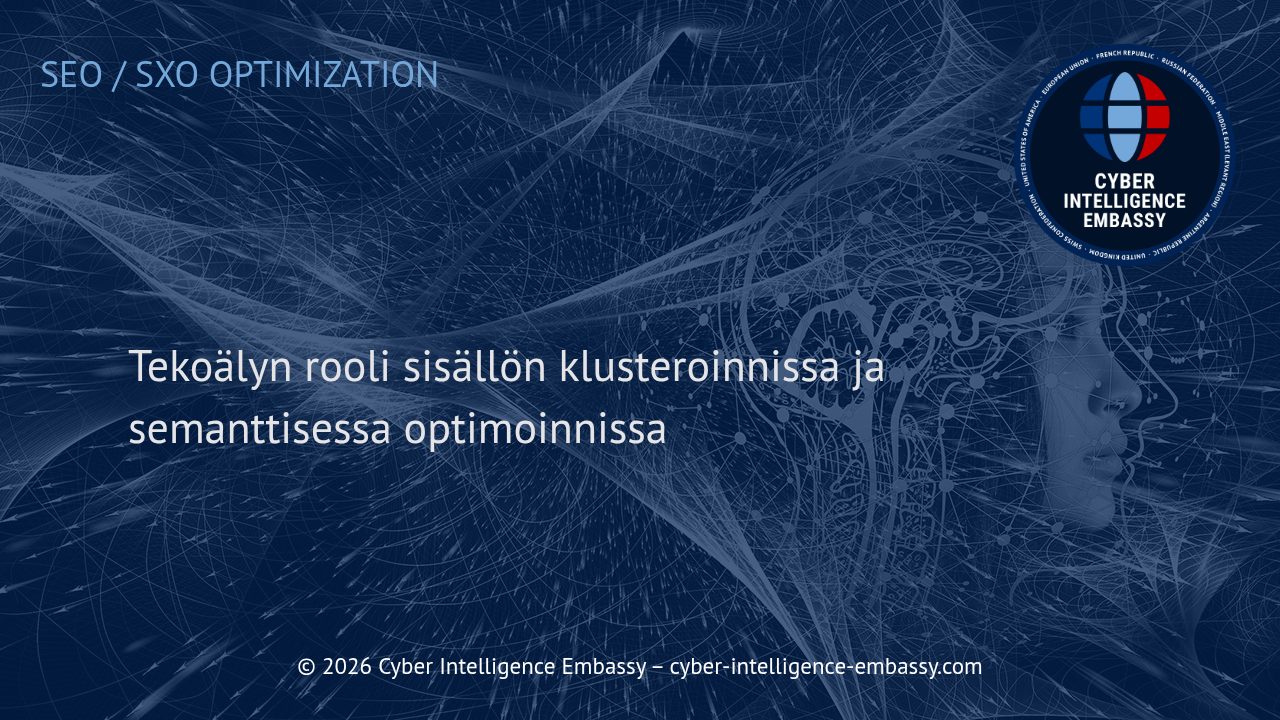 Tekoälyn rooli sisällön klusteroinnissa ja semanttisessa optimoinnissa