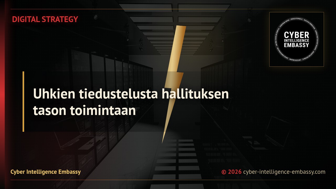 Uhkien tiedustelusta hallituksen tason toimintaan
