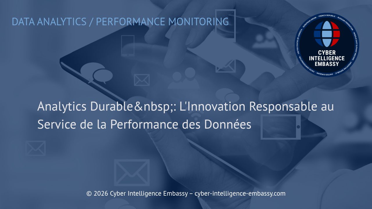 Analytics Durable&nbsp;: L'Innovation Responsable au Service de la Performance des Données